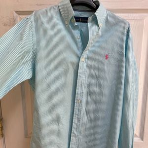 Men’s Ralph Lauren striped poplin shirt
